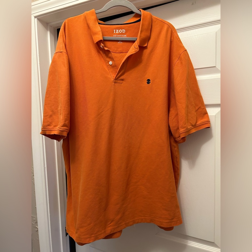 Izod Men's Bright Orange Polo Shirt